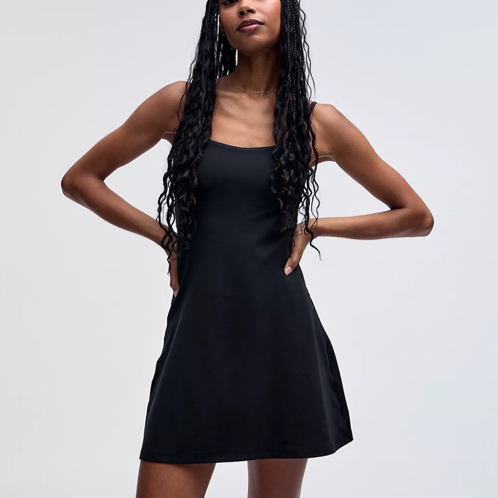 lululemon athletica Black Mini Slip Dress - Picture 1 of 9
